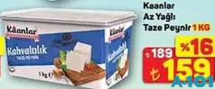 KAANLAR AZ YAĞLI TAZE PEYNİR 1 KG fiyat ve kampanya bilgisi